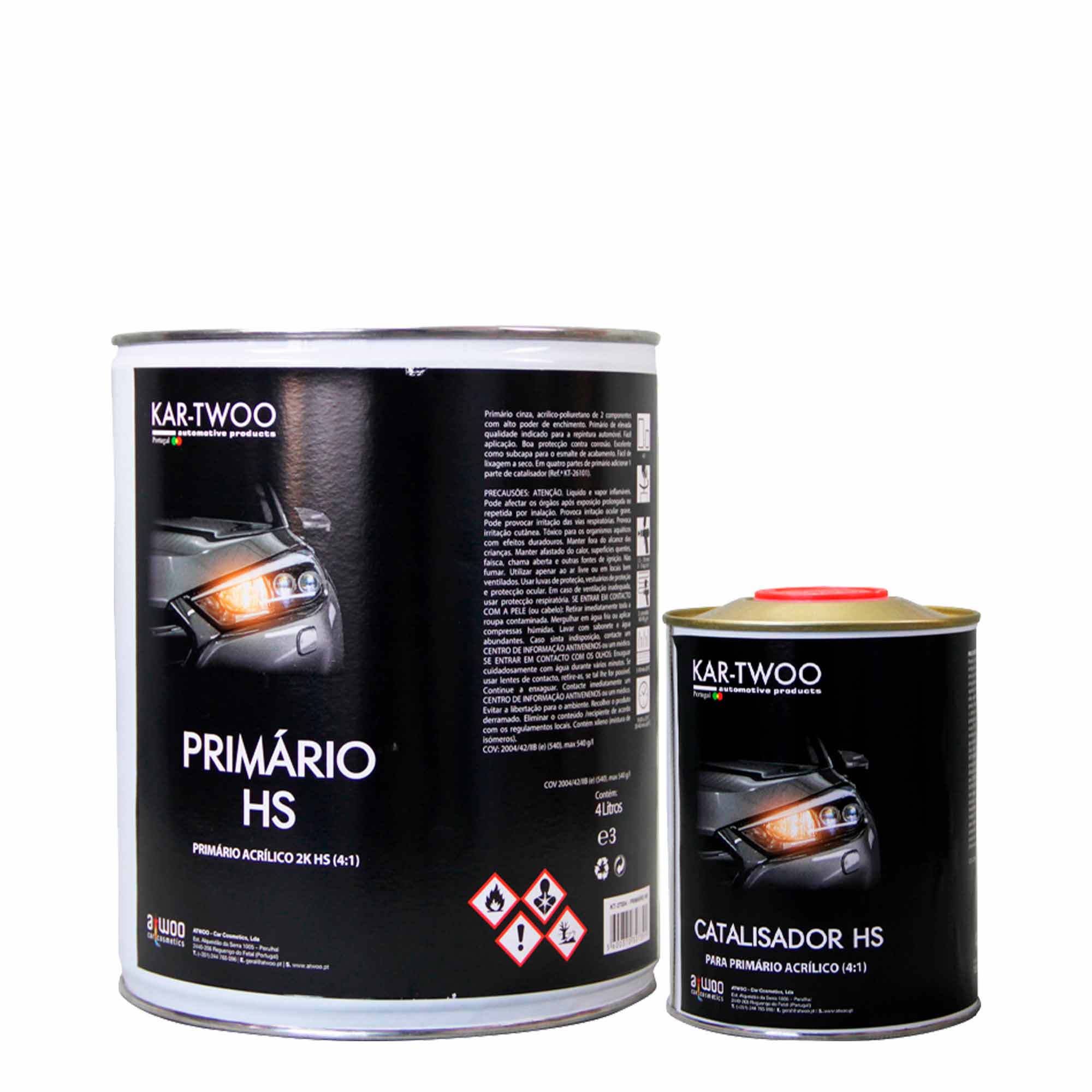 Kit Primario HS Branco 4 LT + Catalisador Standard 1 LT